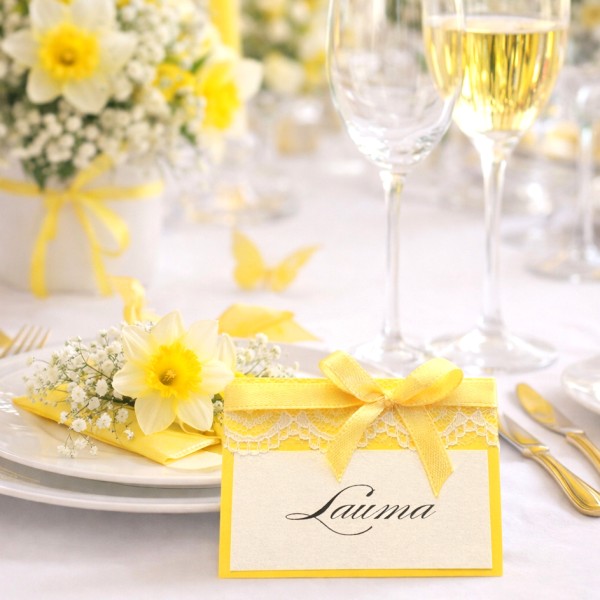 Galda kartes PROVINCE 70X50 YELLOW