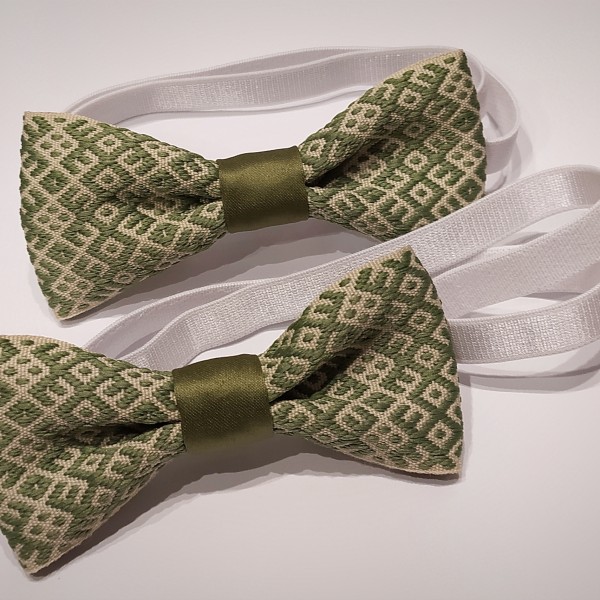 Tautisks tauriņš zaļā krāsā