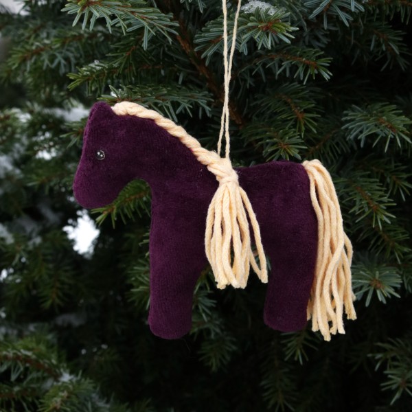 Zirgs eglīšu rotājums