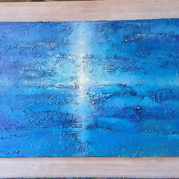 a/e, 40 x 60 cm "Plūdums. Kompozīcija"; 2011.g.