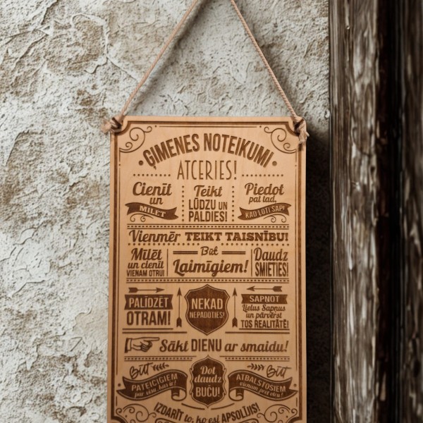 Dekors "Ģimenes noteikumi