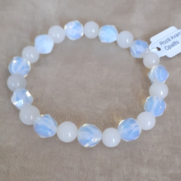 Elastīga dabīgo akmeņu rokassprādze