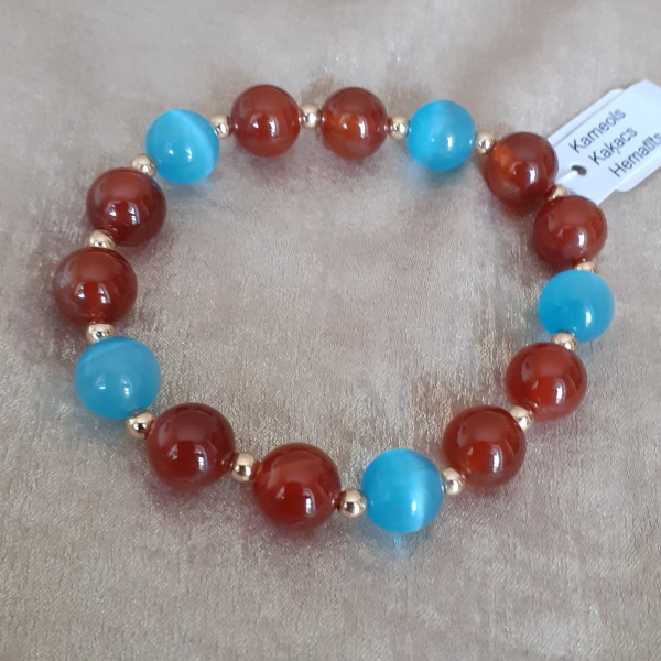 Elastīga dabīgo akmeņu rokassprādze