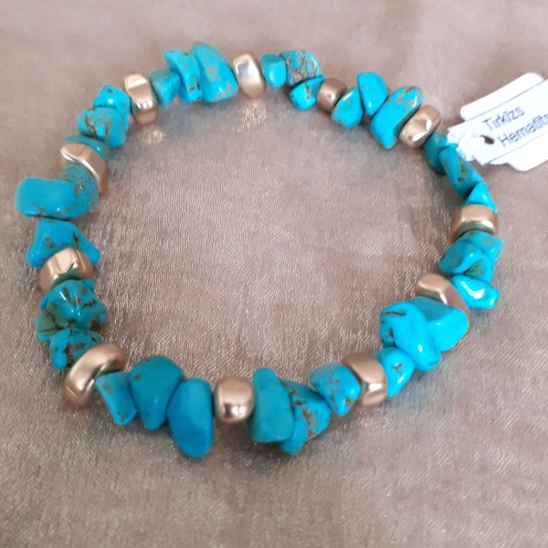 Elastīga dabīgo akmeņu rokassprādze