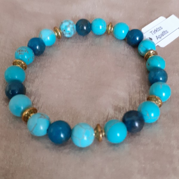 Elastīga dabīgo akmeņu rokassprādze