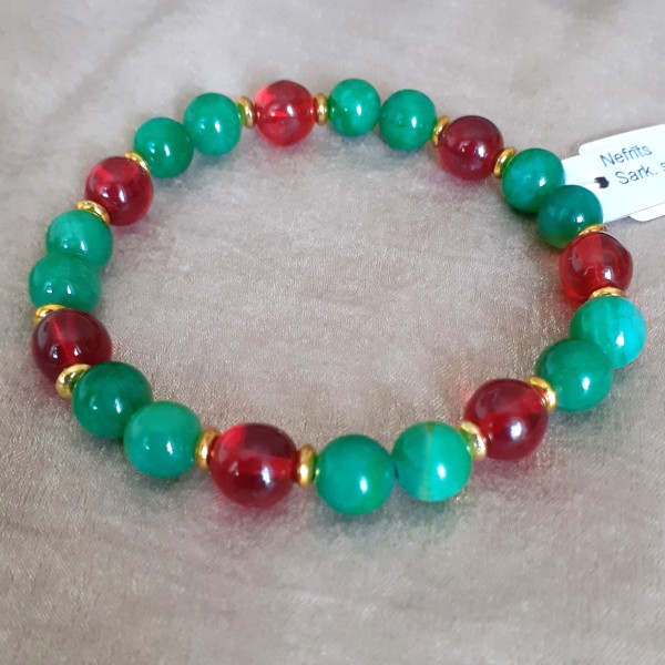 Elastīga dabīgo akmeņu rokassprādze