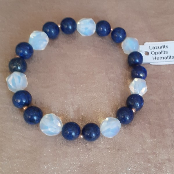 Elastīga dabīgo akmeņu rokassprādze