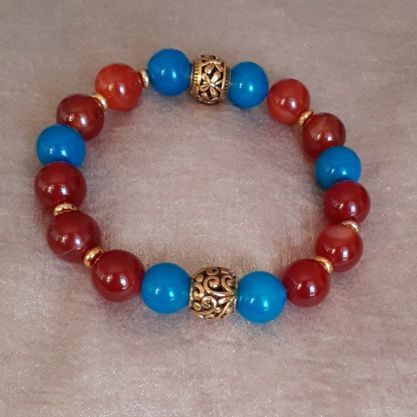 Elastīga dabīgo akmeņu rokassprādze