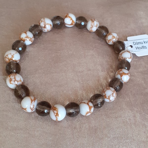 Elastīga dabīgo akmeņu rokassprādze