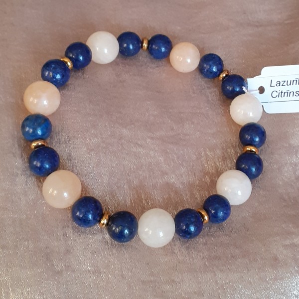 Elastīga dabīgo akmeņu rokassprādze