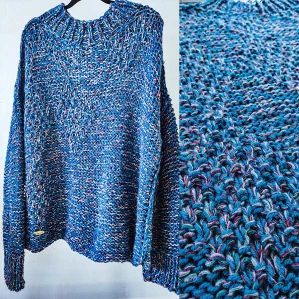 Jūras zils Vīriešu džemperis