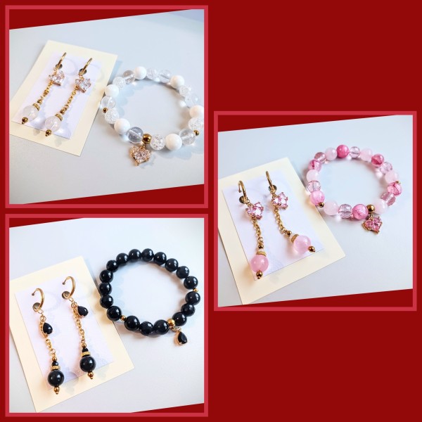 Auskari ar ķēdīti un aproce