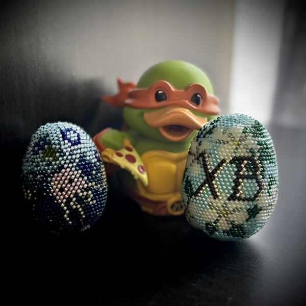 Tamborēta Lieldienu ola