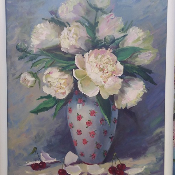 Baltas peonijas