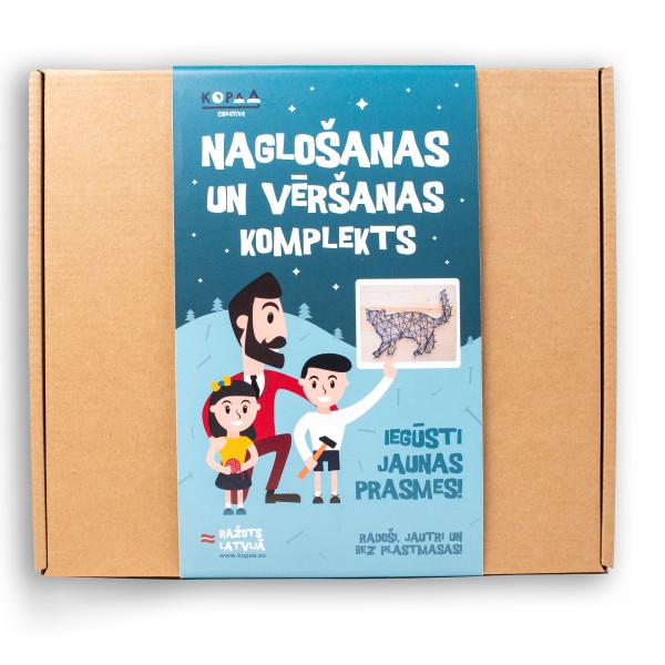 Naglošanas un vēršanas radošais komplekts