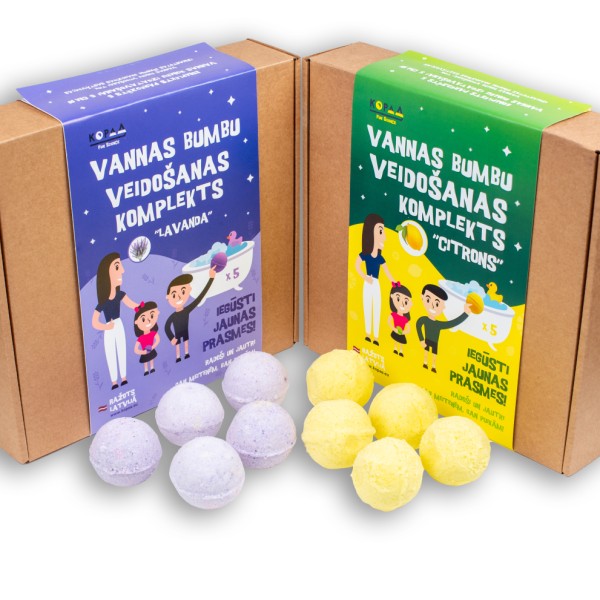 Vannas bumbu veidošanas radošais komplekts "Lavanda" vai "Citrons"