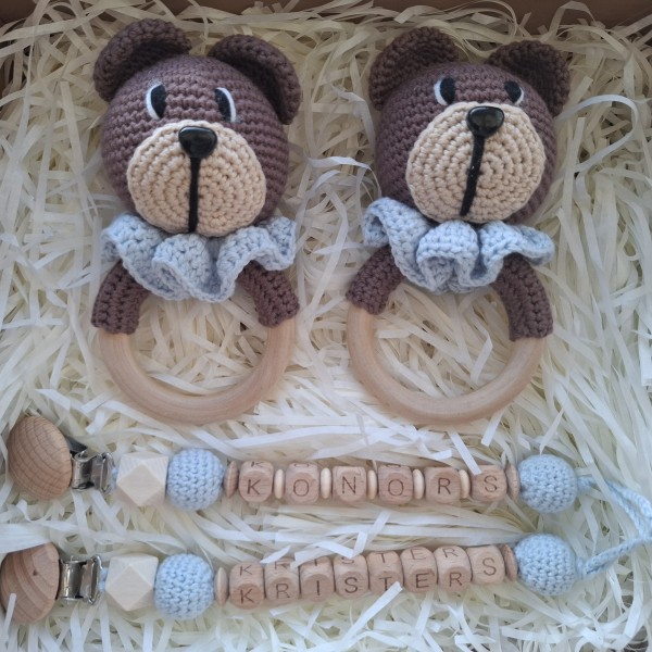 Komplektiņš mazulim (Grabulītis +knupīša turētājs)