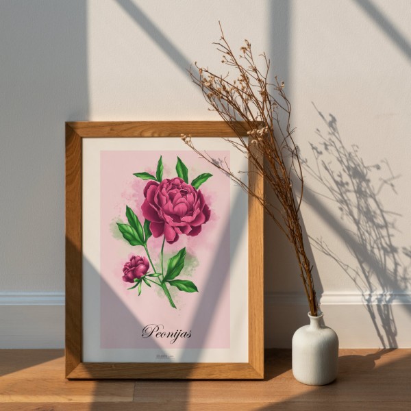 Prints Peonijas / Rozes / Lilijas