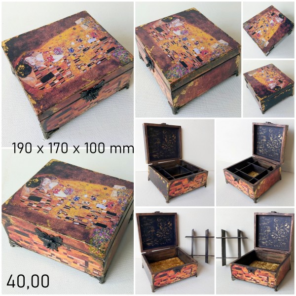 Koka lādīte (roku darbs).  Шкатулка