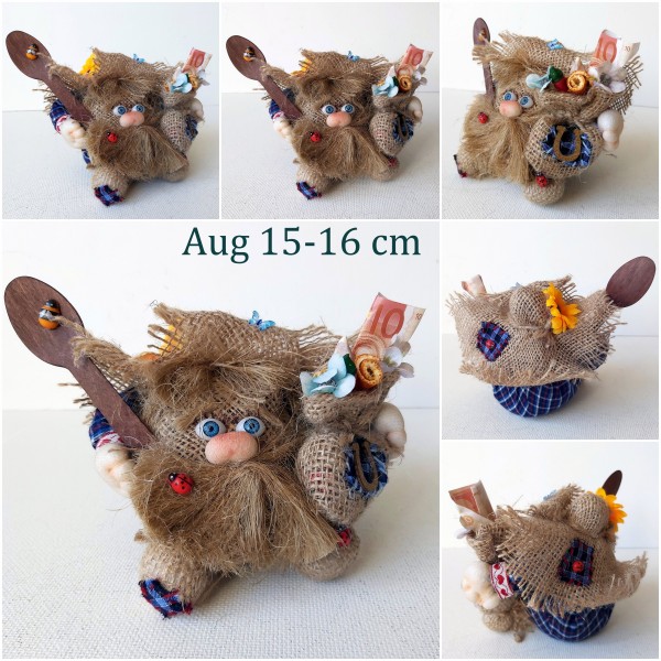 Suvenīrs "Mājas gariņš" (roku darbs). Домовенок (ручная работа).