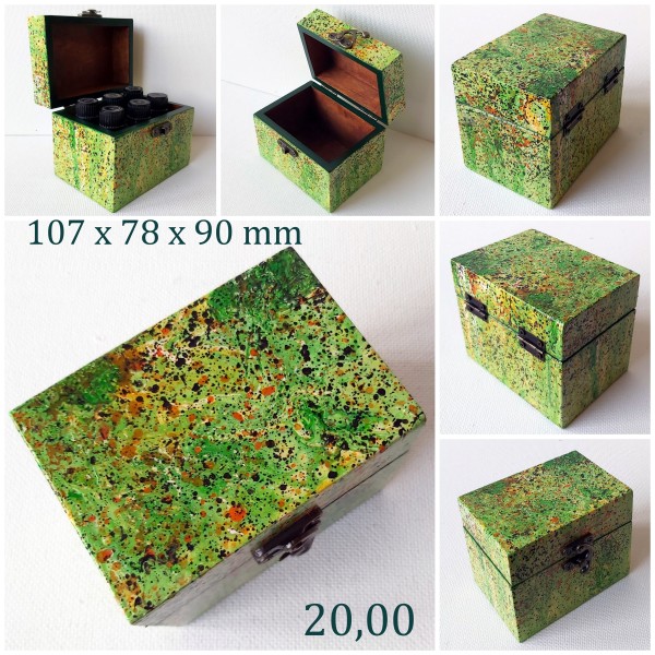 Kaste ēterisko eļļu uzglabāšanai  (roku darbs)