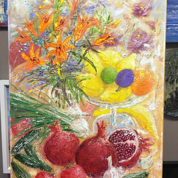 Kusā daba ar dažādiem labumiem 70x50cm