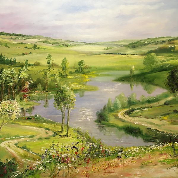 Fantāzija - Reiz Laukos 90x110cm