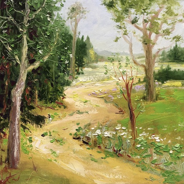 Pa siltu meža ceļu 45.5x45.5