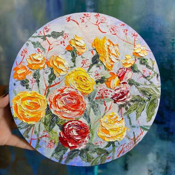 Rozes 💐 30, audekls eļla