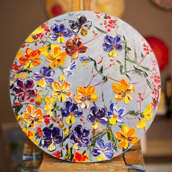 Atraitnītes 💐 30, audekls eļla