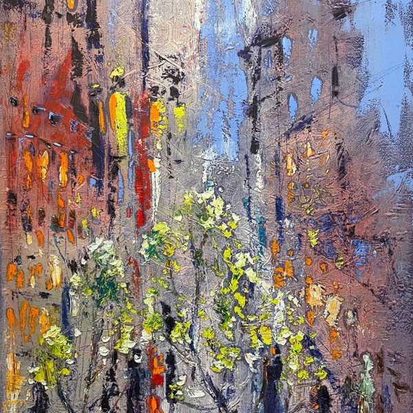 Pilsēta un lietus 🎨80x60cm akcija līdz28.11