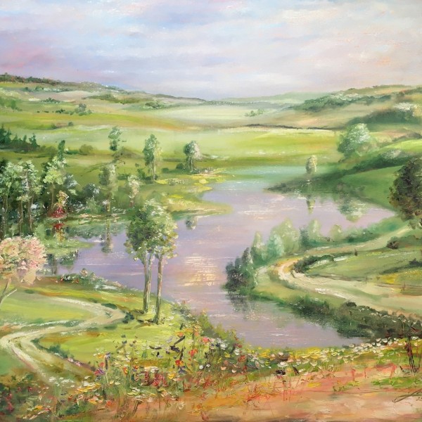 Fantāzija - Reiz Laukos 90x110cm