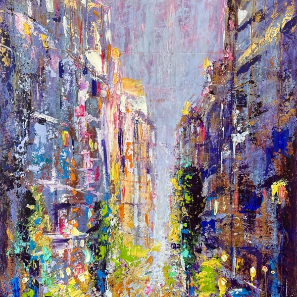Pilsēta un pavasaris🎉70x50