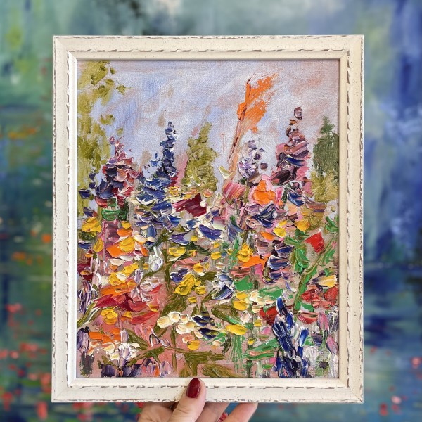Jāņuzāle 25x30 eļļa, audekls, kartons💥 50eu