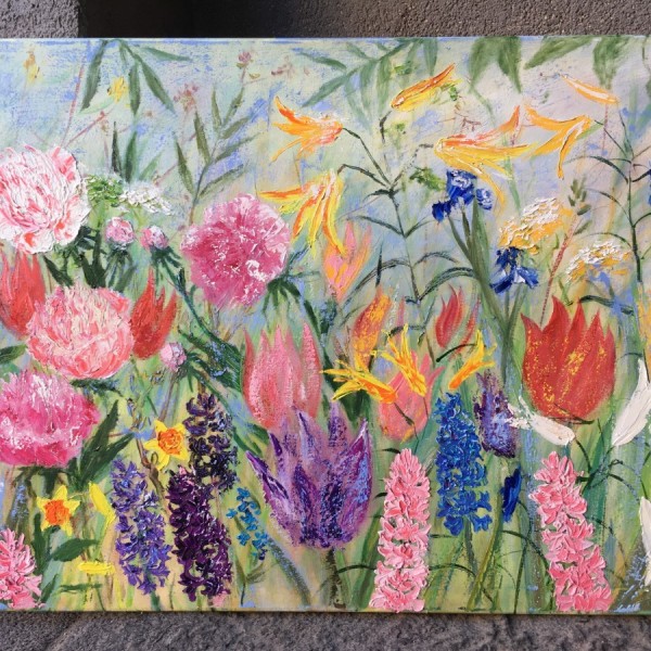 Pavasara ziedi 🎨🌺✨	65x90cm