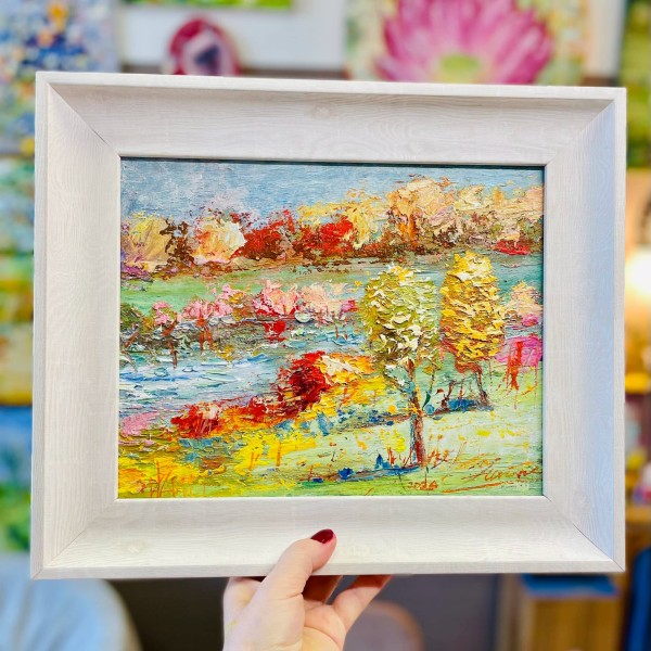 Miniatūra Rudens , eļļa kartons