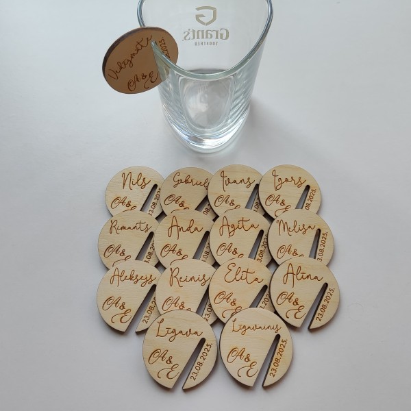 GALDA KARTES - dažādām glāzēm