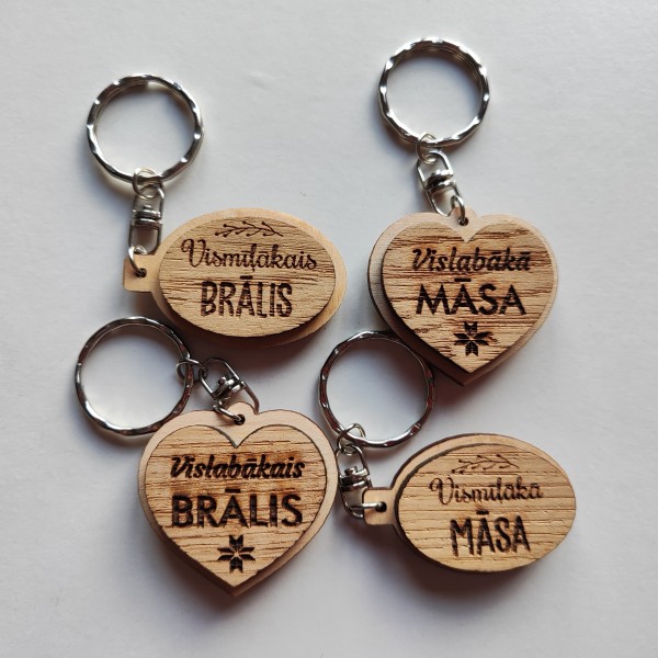 Atslēgu piekariņi MĀSA un BRĀLIS