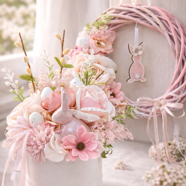 Lieldienu dekoru komplekts (gaiši rozā)