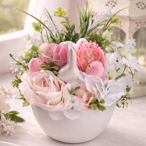 Lieldienu dekors čaumalā (rozā)