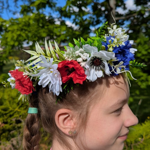 Līgo vainags ar magnoliju