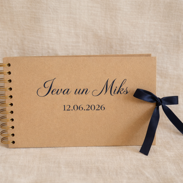 Viesu grāmata ar personalizētu gravējumu