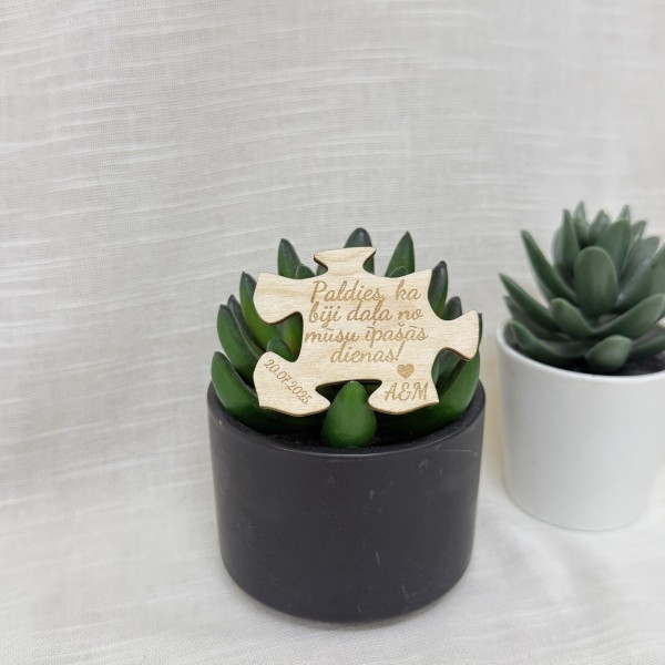 Personalizēts koka magnētiņš