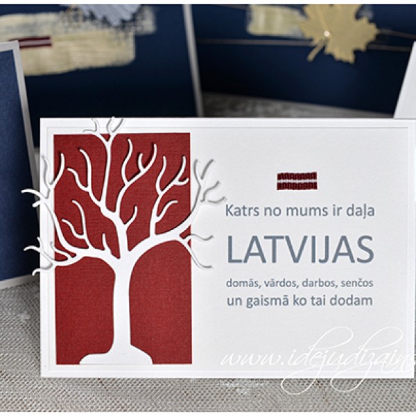 Apsveikuma kartīte Latvijas svētkiem