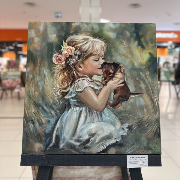 Glezna. Mazā draudzība. Māksliniece: Olga Jevsejeva