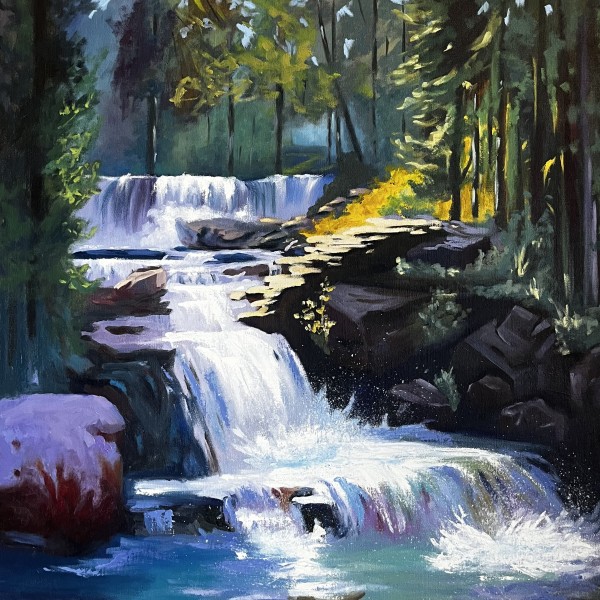 Ūdenskritums klusā mežā