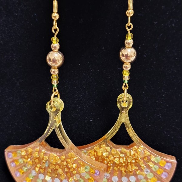 Auskari Bronzas vēdeklis