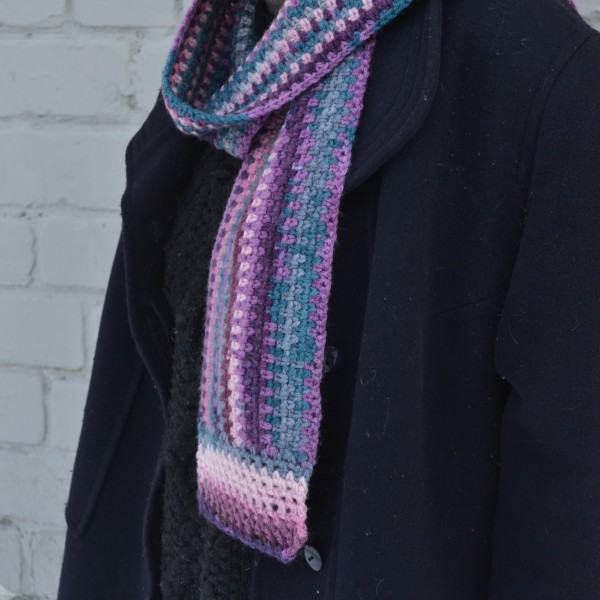 tamborēta raiba šalle