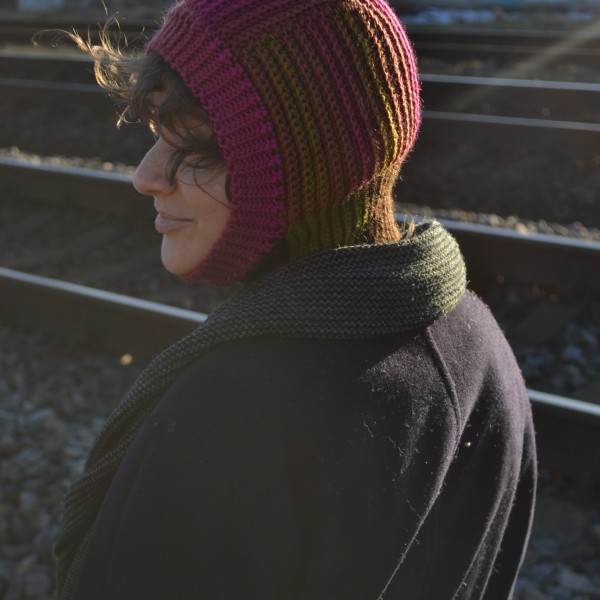 tamborēta balaklava/slēpošanas maska