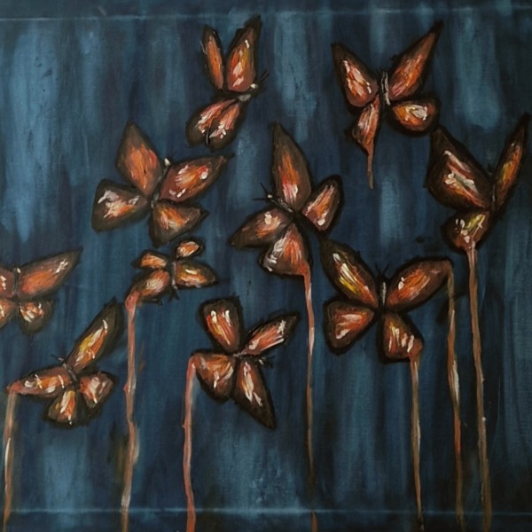 Orģināla Akrila glezna uz Canvas!